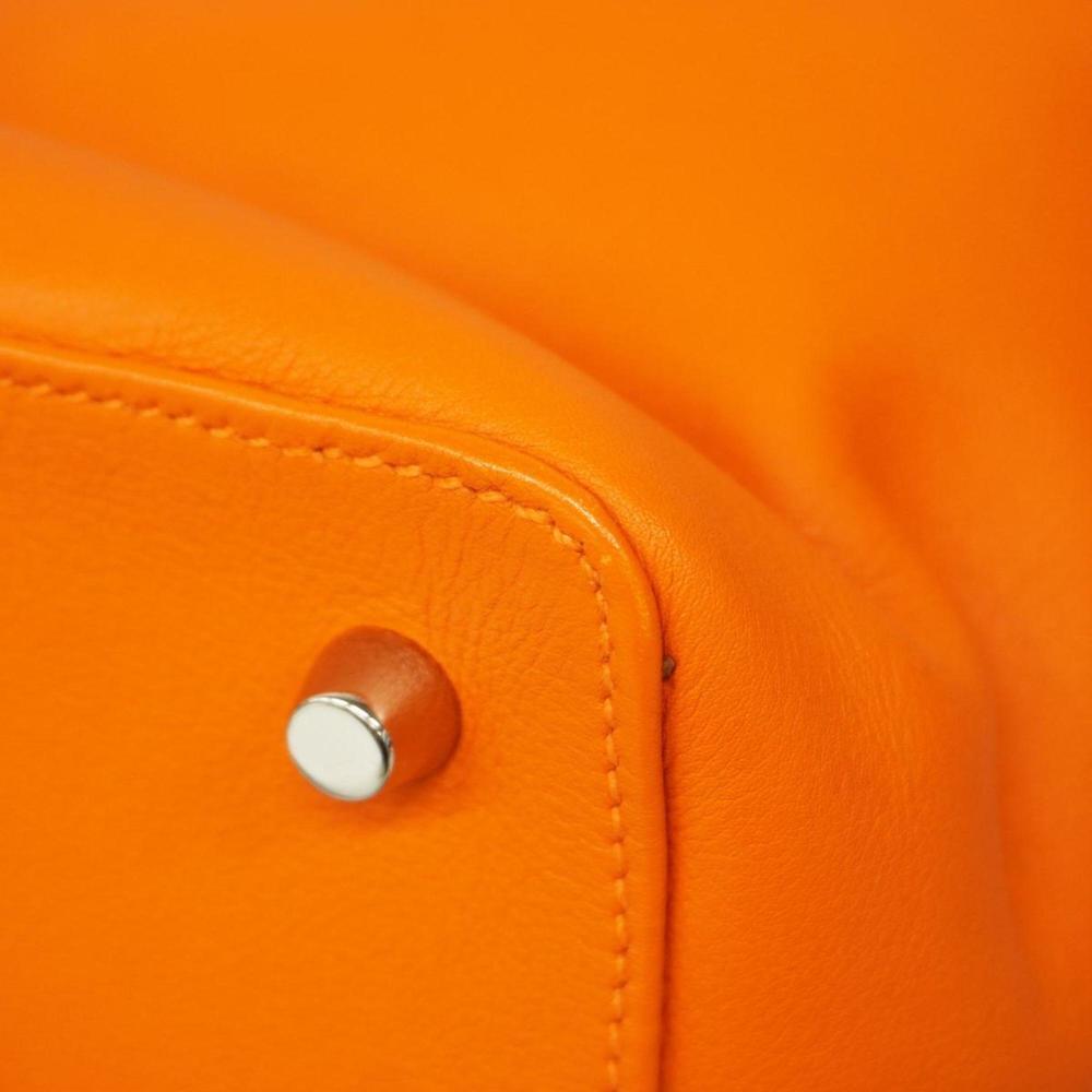 Hermes Handbag Tool Box 20 □N Engraved Swift Orange Ladies - Picture 9 of 13